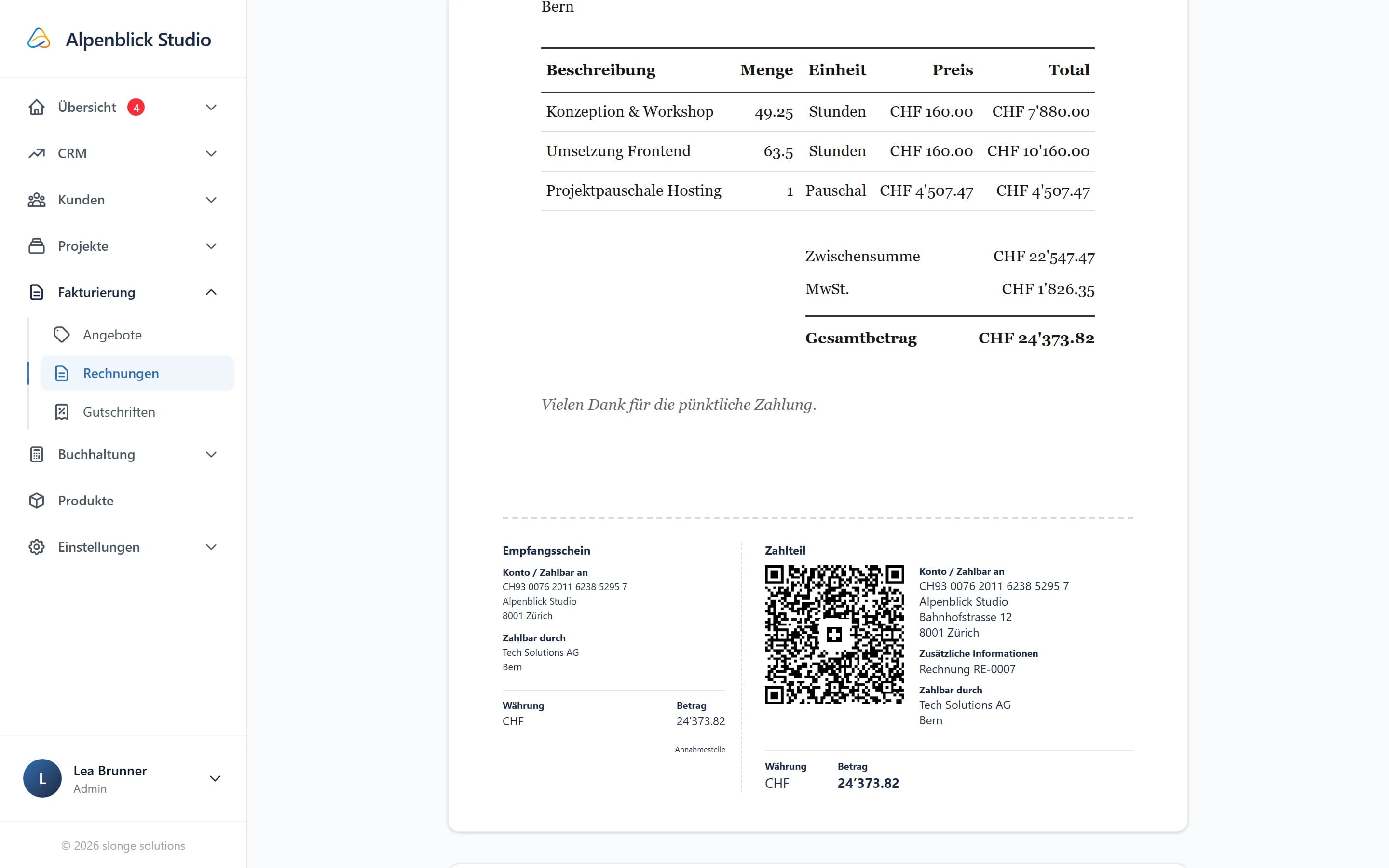 QR-Rechnung & QR-Einzahlungsschein gratis erstellen